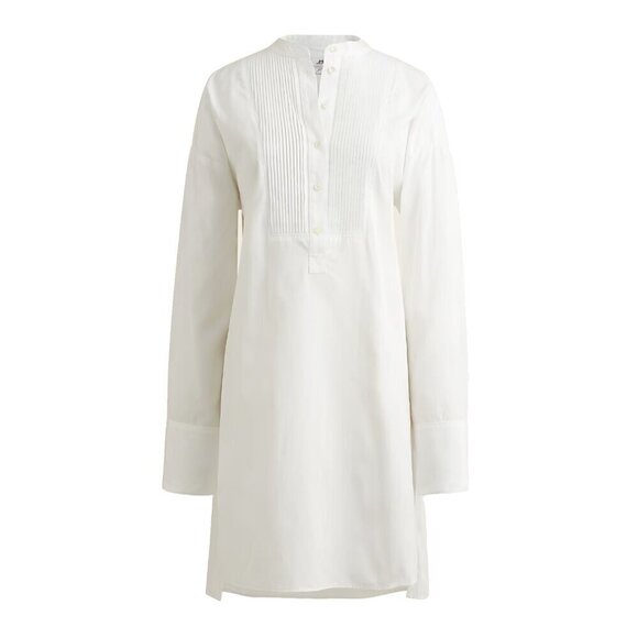 J. Crew Dresses & Skirts - NWT Thomas Mason for J.Crew Tunic in White Pleated Tuxedo Shirt Dress M
